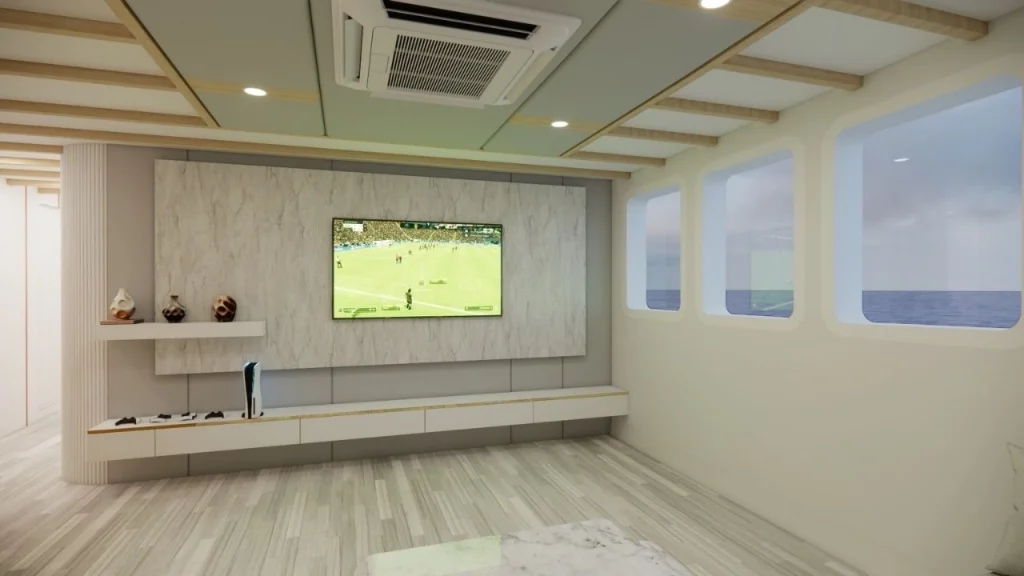 Lasha Cruise Phinisi Living Room | Komodo Luxury