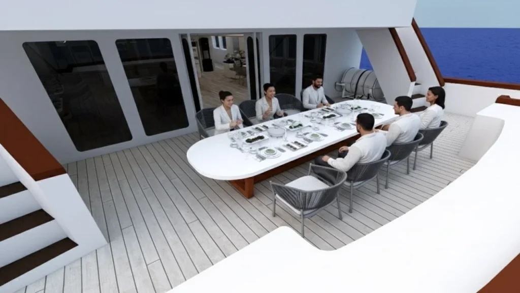 Lasha Cruise Phinisi Lounge Area | Komodo Luxury