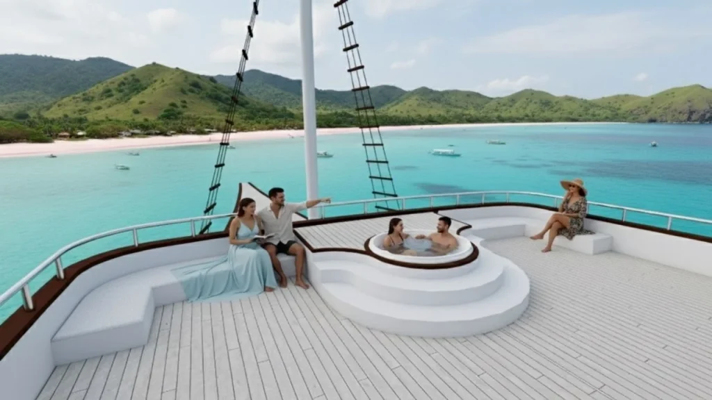 Lasha Cruise Phinisi Sundeck Area | Komodo Luxury
